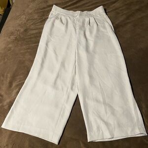 H&M Wide-Leg Dress Pants cream size Large